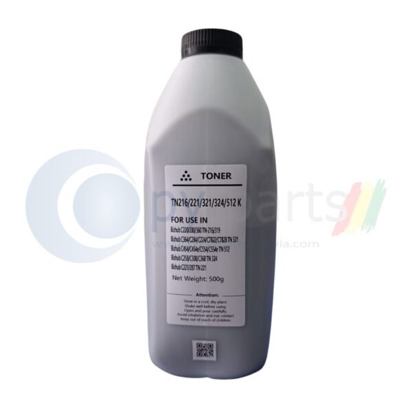Tóner refill Black 500gr Bizhub C220/C224/C308/C454/C227/C458