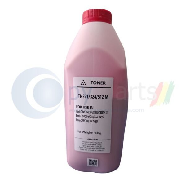 Tóner refill Magenta 500gr Bizhub C220/C224/C308/C454/C227/C458