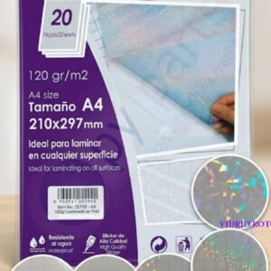 Hojas Adhesivas para Laminado en Frío A4 (120g) - Paquete de 20 Hojas