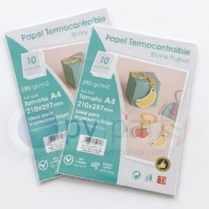 Papel Termocontraíble A4 (Plástico Mágico) - Paquete de 10 Hojas