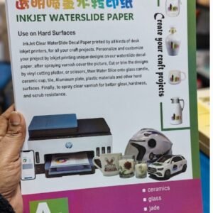 Papel Transfer al Agua Transparente A4 (Waterslide) - Paquete de 10 Hojas